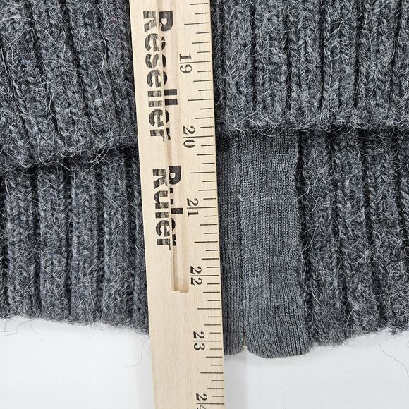 Harley Davidson Sweater Womens 1W Logo Alpaca Wool Blend Zip Gray Cowl Neck - Picture 7 of 11